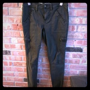 Mossimo army green jean cargo leggings