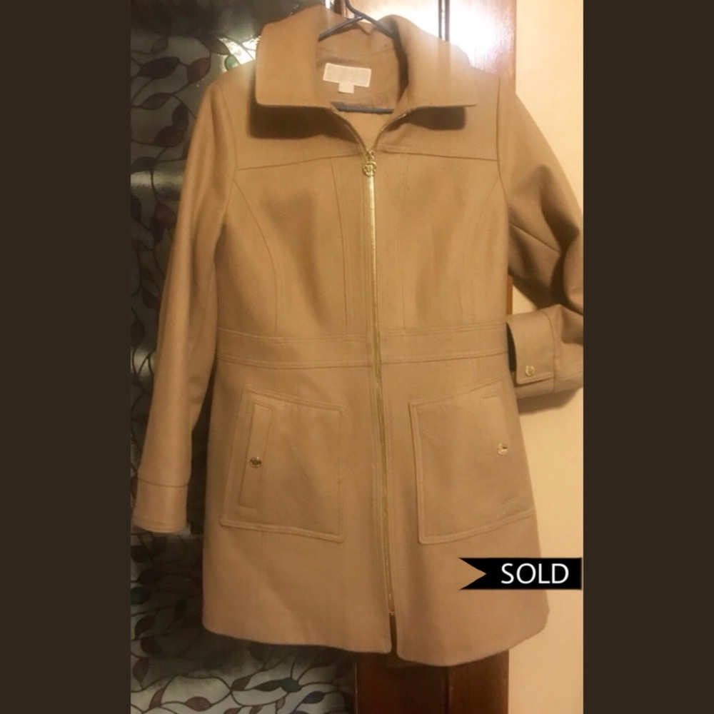 SOLD MK Wool Coat XL Tan/Camel Gold