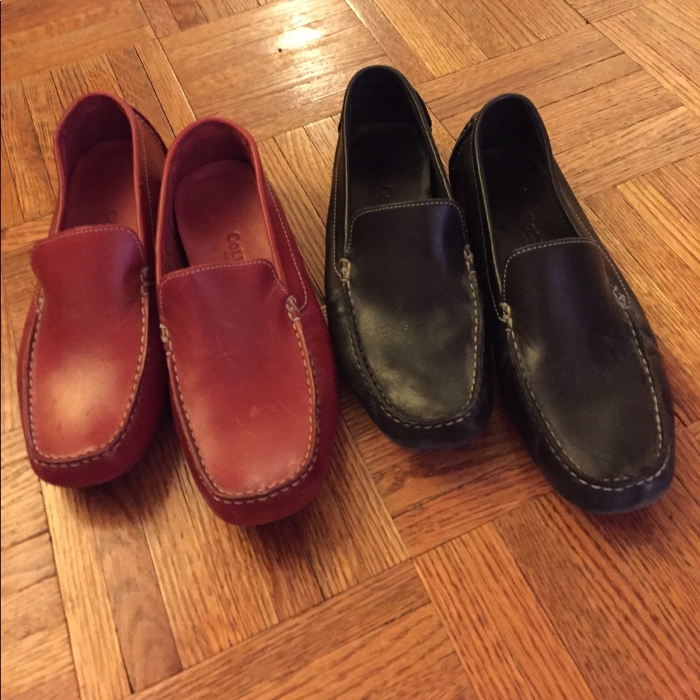 2 pair of  Cole Haan driving shoes.