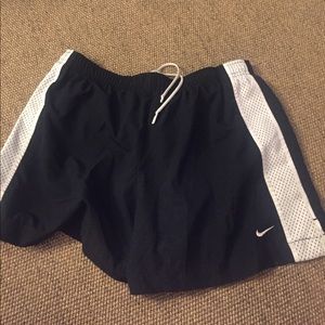 Black nike running shorts