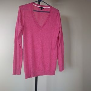 Silk/cotton sweater, v-neck