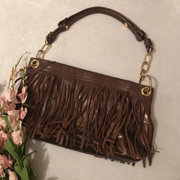 Maxx New York Handbags - Fringe boho purse.