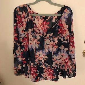 Gap Factory Sheer Floral Blouse