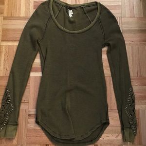Free People green thermal