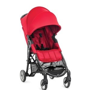 Red Stroller for a baby