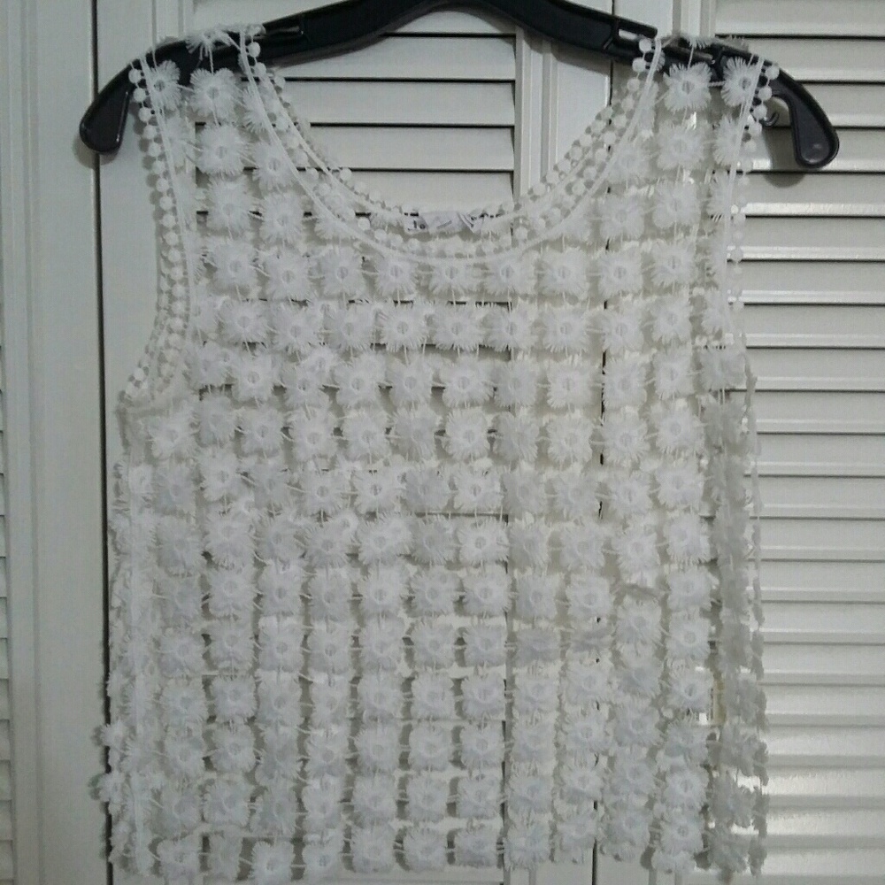 Womens Small Floral Crop Top