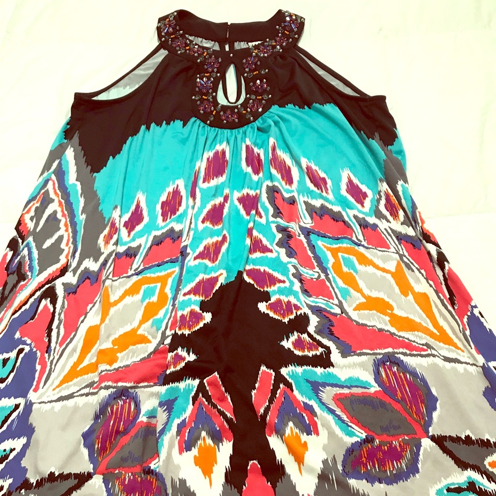 Beautiful multi-colored jeweled dress