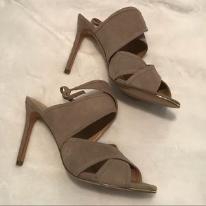 Banana Republic Taupe Suede Sandals / Heels