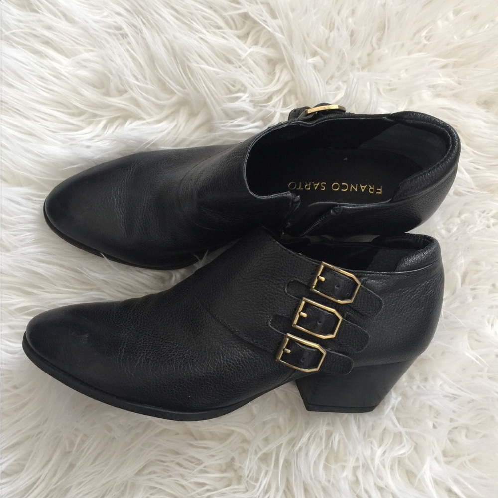 Franco sarto black booties