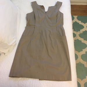Khaki sleeveless dress