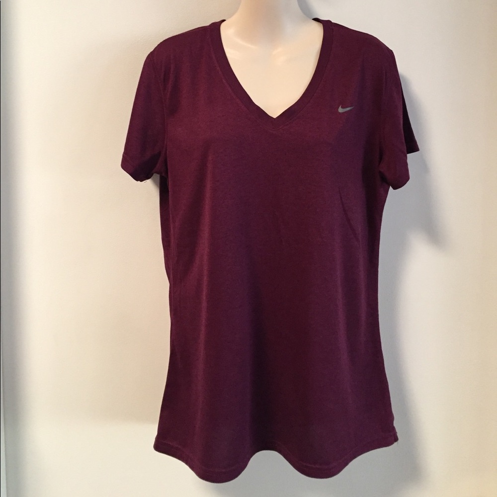Women's Short Sleeve, V-Neck Top, Nike