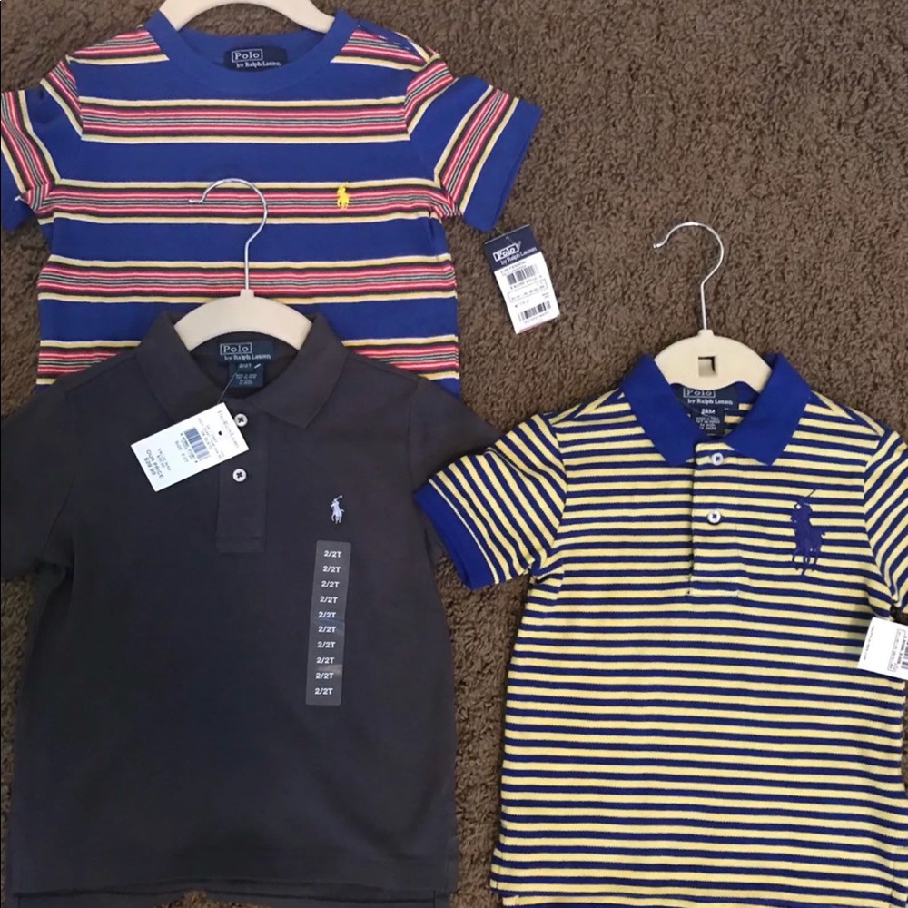 3 polo Ralph Lauren shirts
