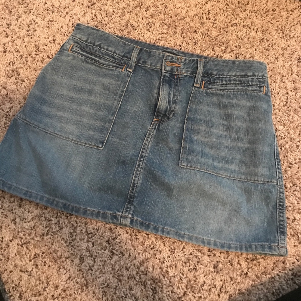 Mini denim skirt