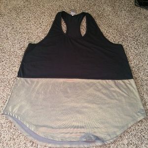 Black and Gold Athletic Tank
