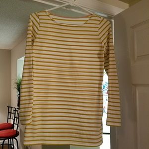 Boden striped cotton long sleeve tee