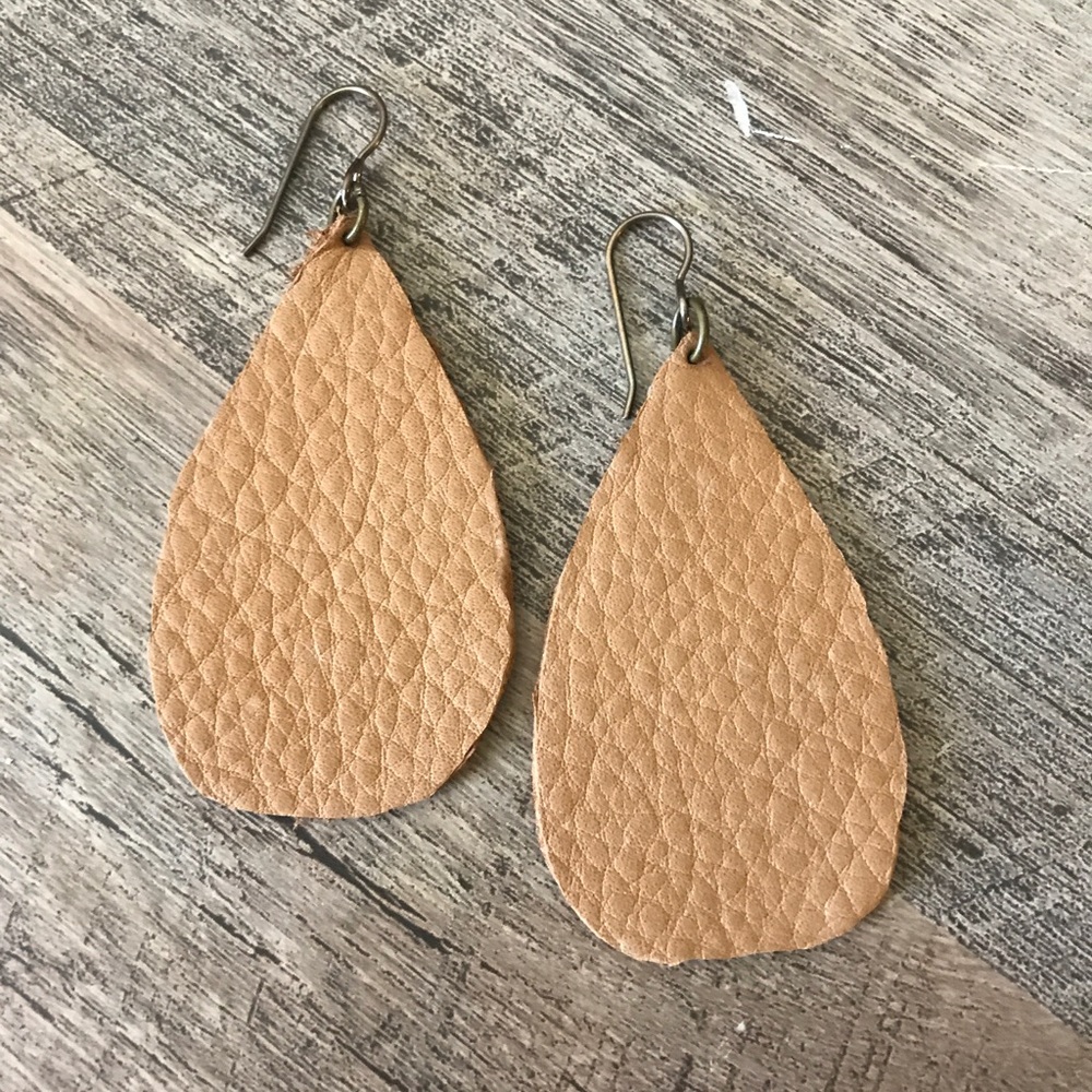 Leather Drop Earrings