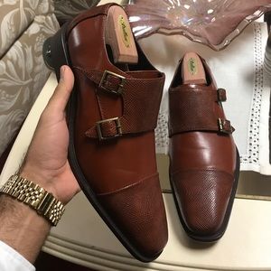 ⬇️🔥 NWOT David Stone Cognac Double Monks