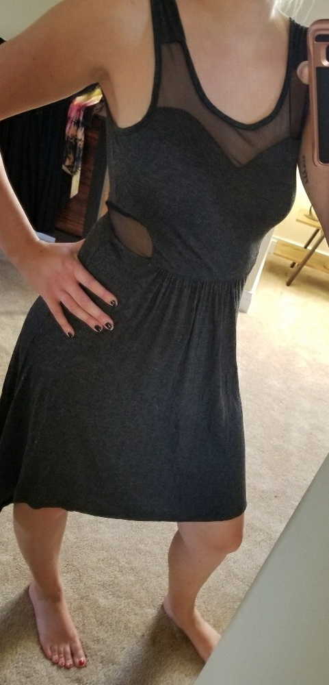 Gray summer dress