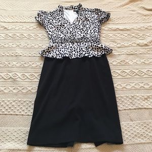 Whit House Black & White dress