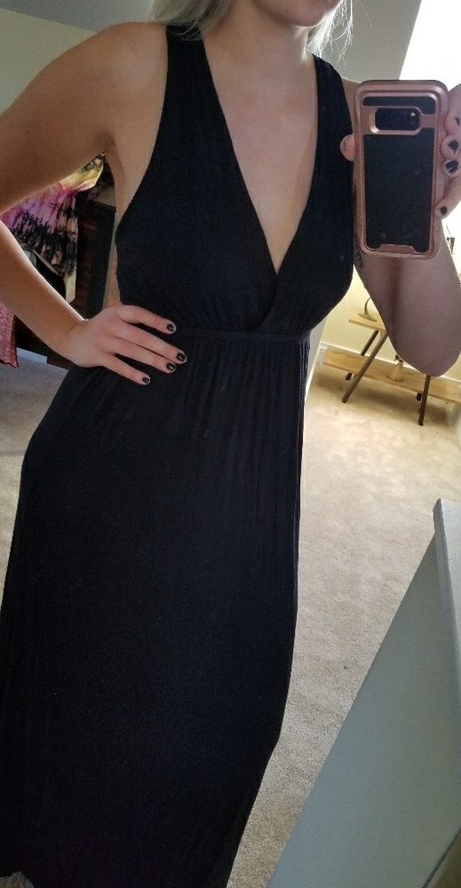 Black maxi dress