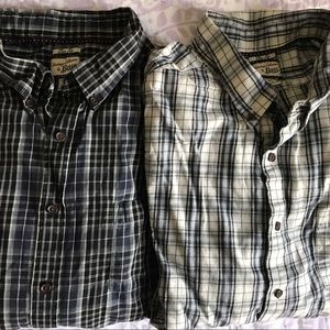 Bundle men's Bass plaid shirts
