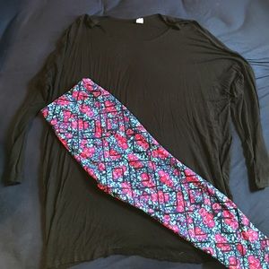 Floral Tall and Curvy Lularoe Leggings