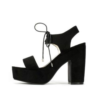 Seven Dials Shoes - Brand NEW Black Platform Heeled Sandals! Seven Dials Shoes - Brand NEW Black Platform Heeled Sandals!