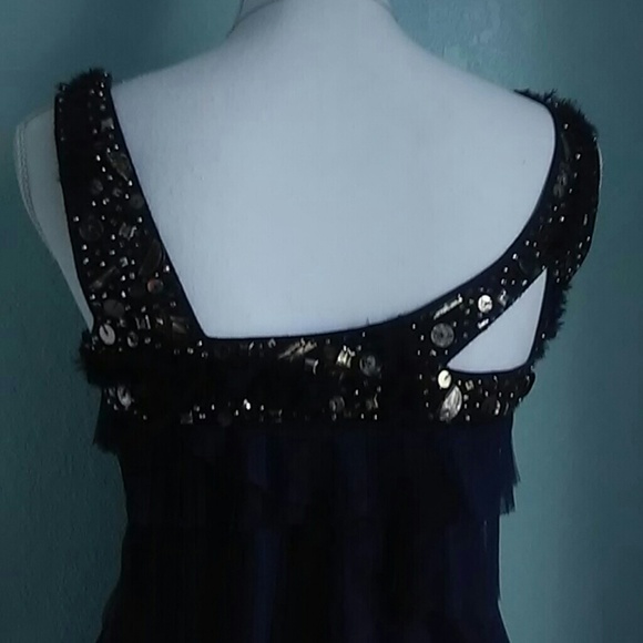 ✨HP✨ Miss Me Tiered Pleated Ruffle Sequin Dress - Picture 5 of 5