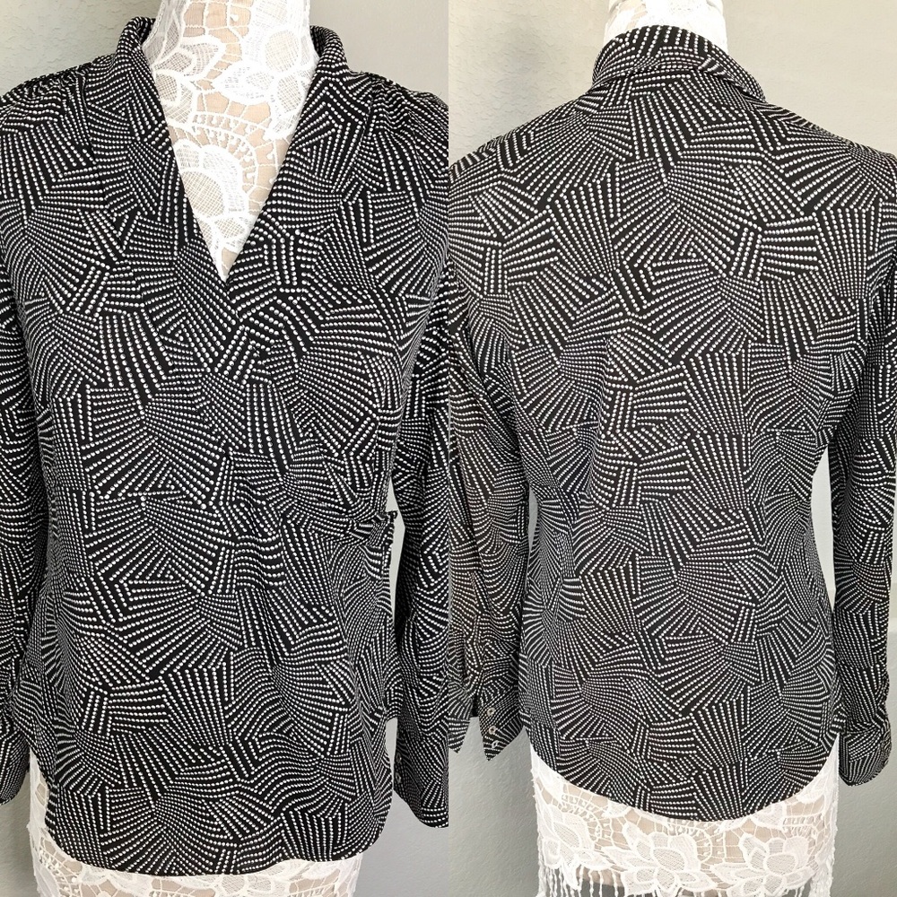 WHBM Wrap Front Top EUC