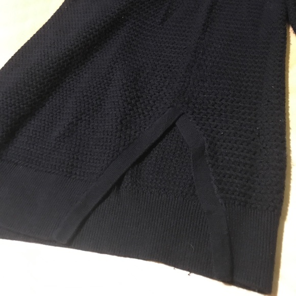 Theory Pima Cotton/Cashmere Navy Sweater - Picture 5 of 8