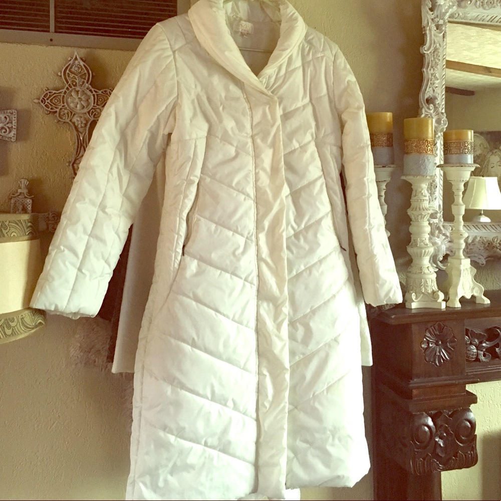 Cream long coat