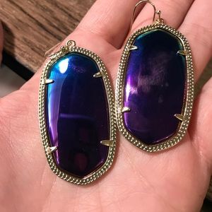 New Black Iridescent Danielle earrings