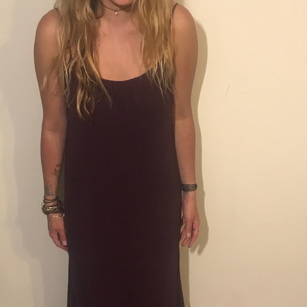 Long Dark Purple Dress