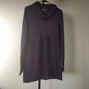 Very soft, plum colored cowl neck sweater