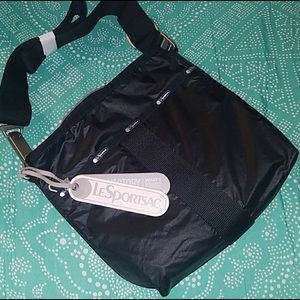 NWT black essential crossbody