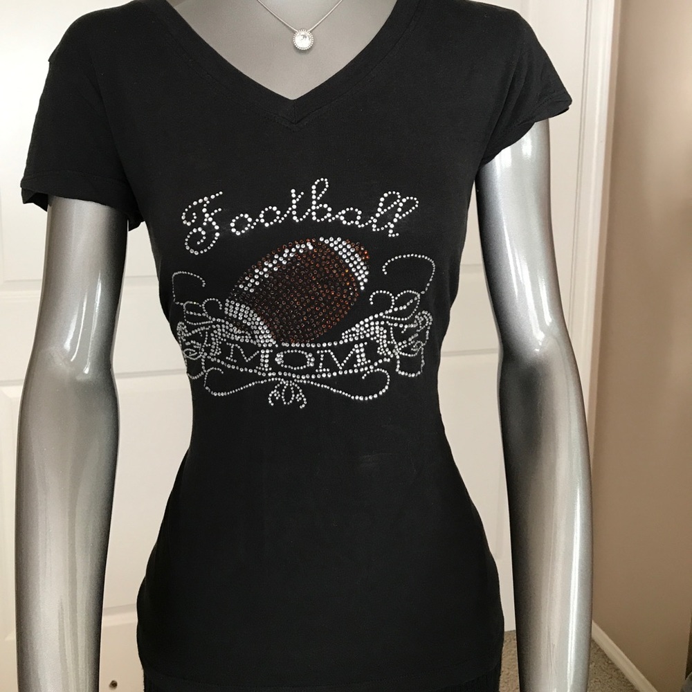 Football Mom Bling Tee