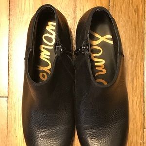 Sam Edelman black leather Petty booties sz 8
