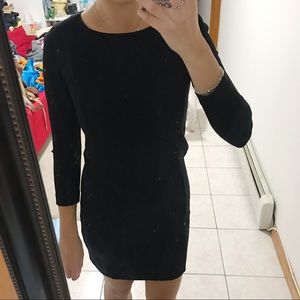 J. Crew black 3/4 sleeve dress - petite