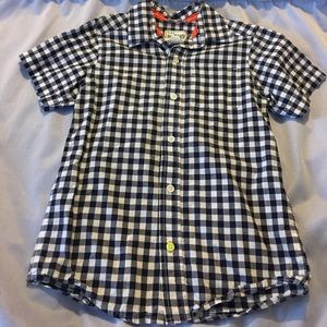 Checkered Button-Up Shirt