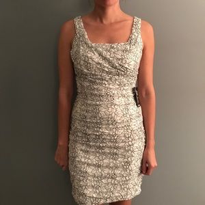 White and Black Lacey Dress