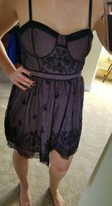 Purple Bustier dress