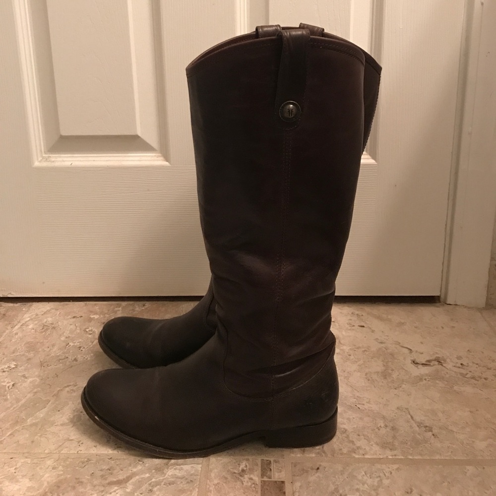 Frye Melissa Boots in Chestnut