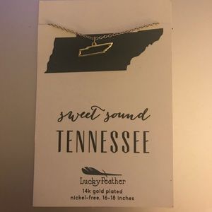 Tennessee State Shape Necklace - never worn