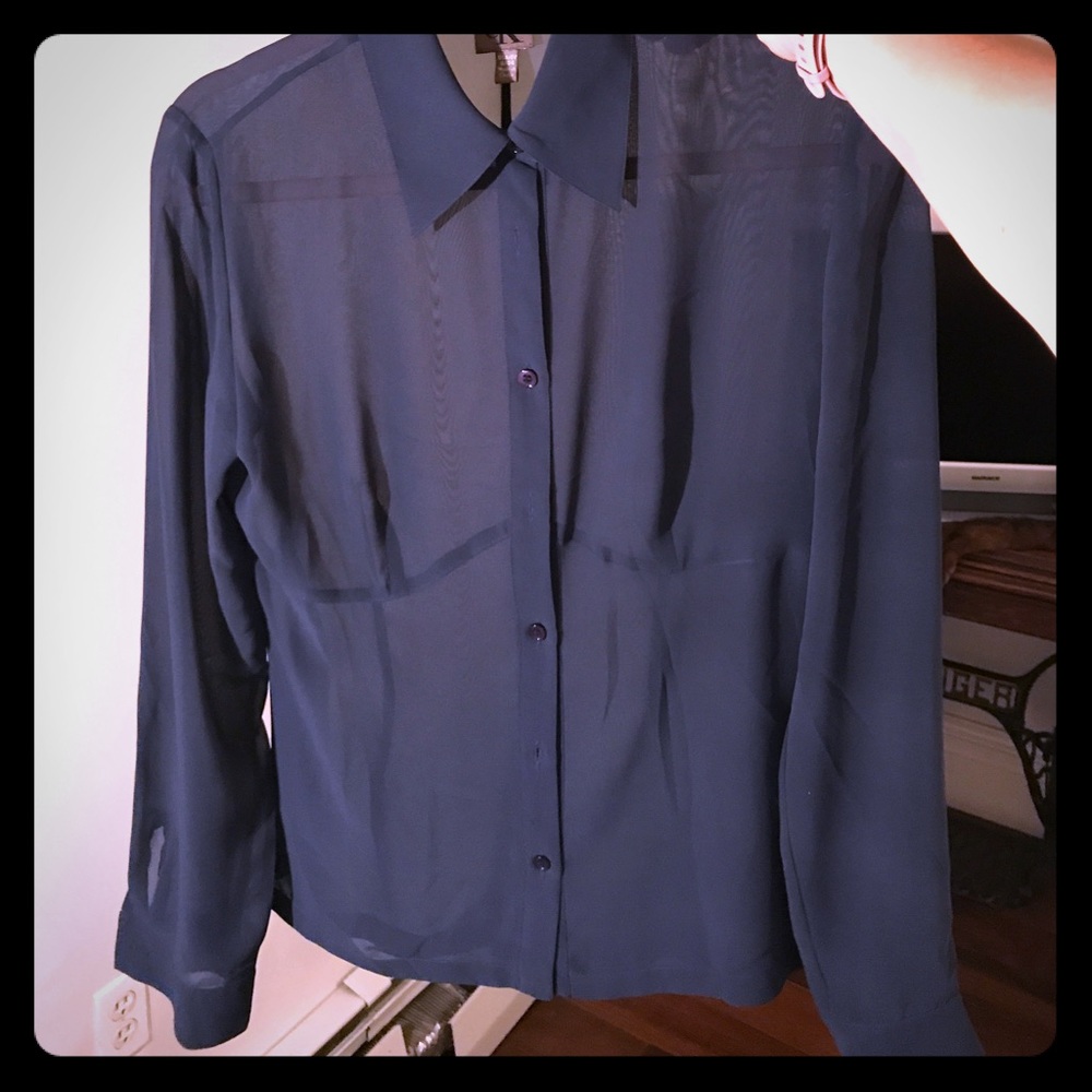 Sheer Calvin Klein blouse