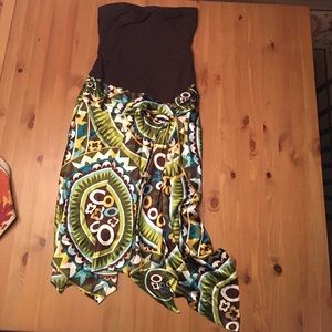 Cache strapless dress