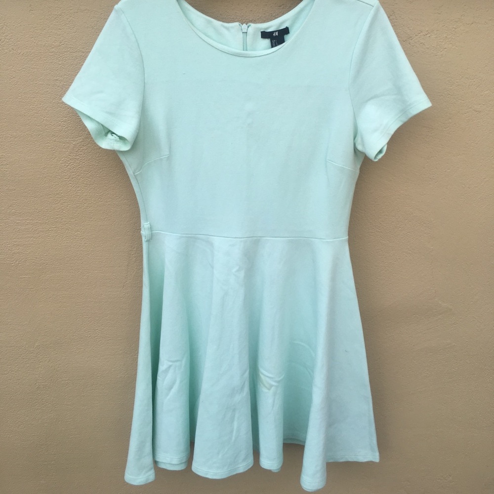 Pastel scoop neck dress