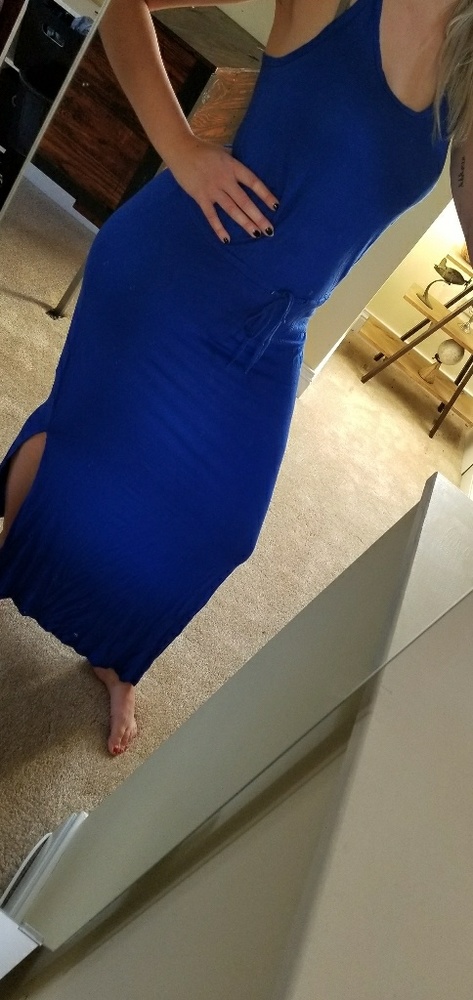Blue maxi dress