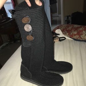 UGG tall cardy black boots