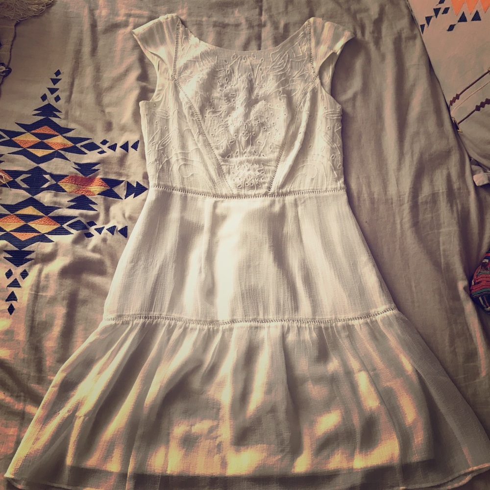 Kimchi Blue white embroidered dress