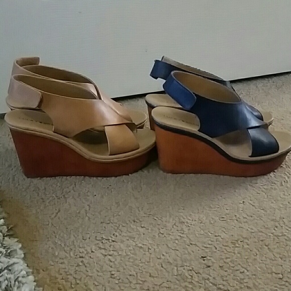 Lucky Brand Wedges 2 pair size 8 - Picture 2 of 8